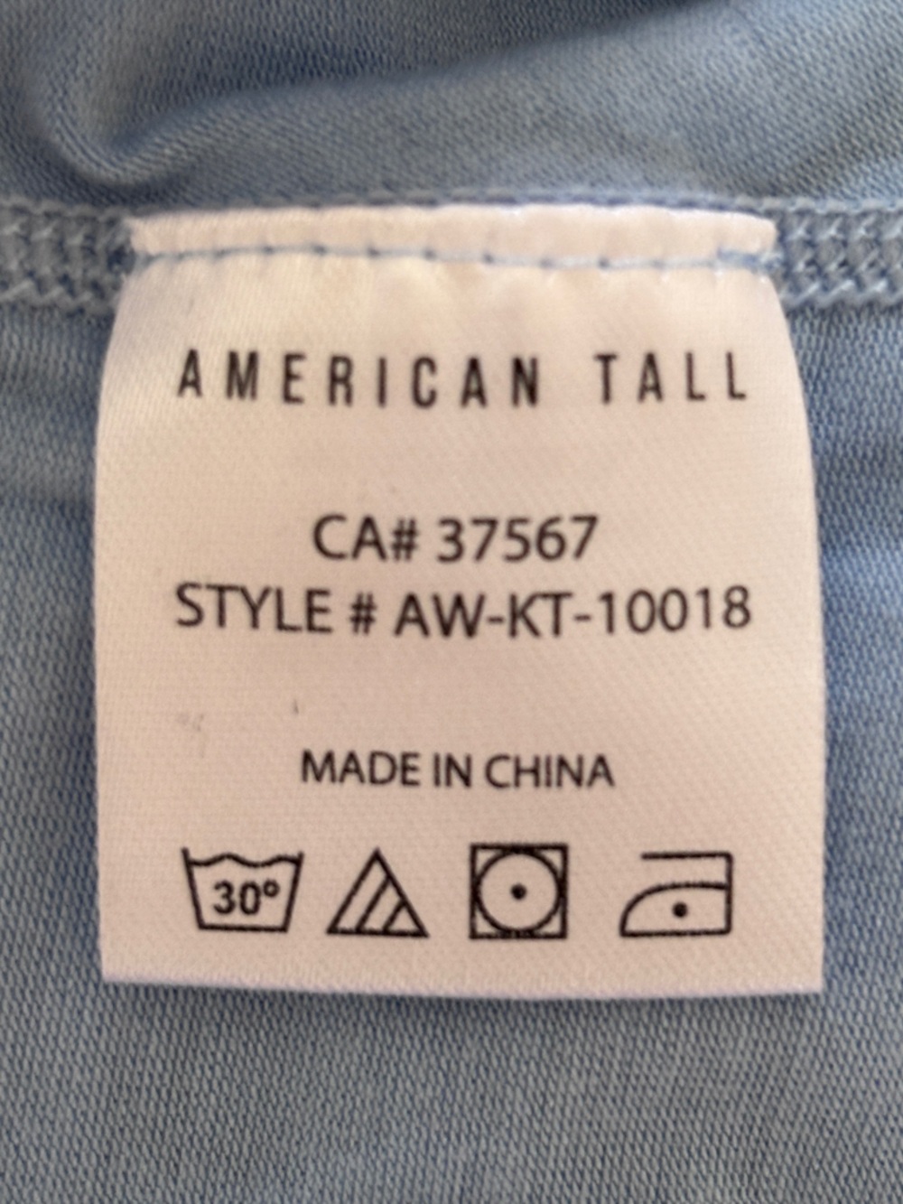 NWT American Tall Light Blue Women's Racerback Tank Top ~ Size Large Tall - Picture 6 of 7